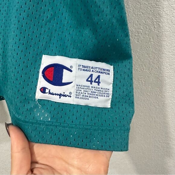 VINTAGE DAN MARINO #13 MIAMI DOLPHINS 1990s CHAMPION NFL JERSEY ADULT 44 LARGE - Picture 9 of 11